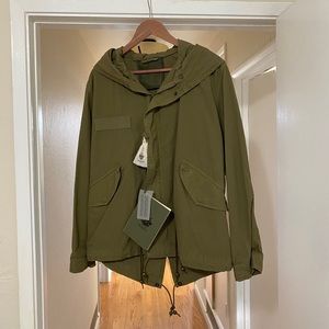 Mr & Mrs Italy Mini Furless Parka with hoodie